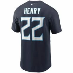 Nike Men's Derrick Henry Navy Tennessee Titans Name & Number T-Shirt 9 Nike Men's Derrick Henry Navy Tennessee Titans Name & Number T-Shirt -Fanatics DSCO1137144616 1320 ALT3