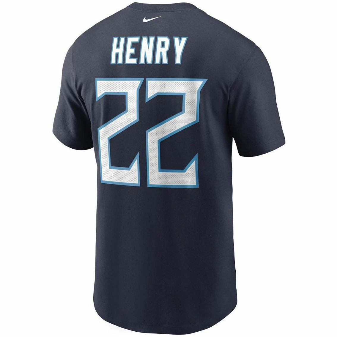 Nike Men's Derrick Henry Navy Tennessee Titans Name & Number T-Shirt 6 Nike Men's Derrick Henry Navy Tennessee Titans Name & Number T-Shirt - Image 4