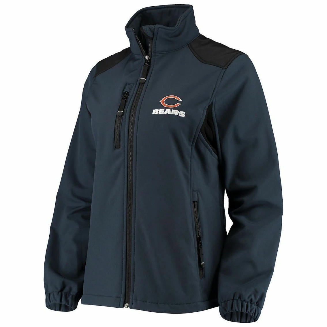 Dunbrooke Women's Navy Chicago Bears Softshell Fleece Full-Zip Jacket 5 Dunbrooke Women's Navy Chicago Bears Softshell Fleece Full-Zip Jacket - Image 3