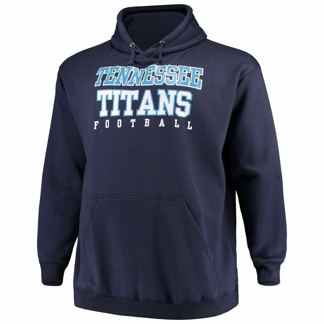 Fanatics Branded Men's Navy Tennessee Titans Big & Tall Stacked Pullover Hoodie 5 Fanatics Branded Men's Navy Tennessee Titans Big & Tall Stacked Pullover Hoodie - Image 3