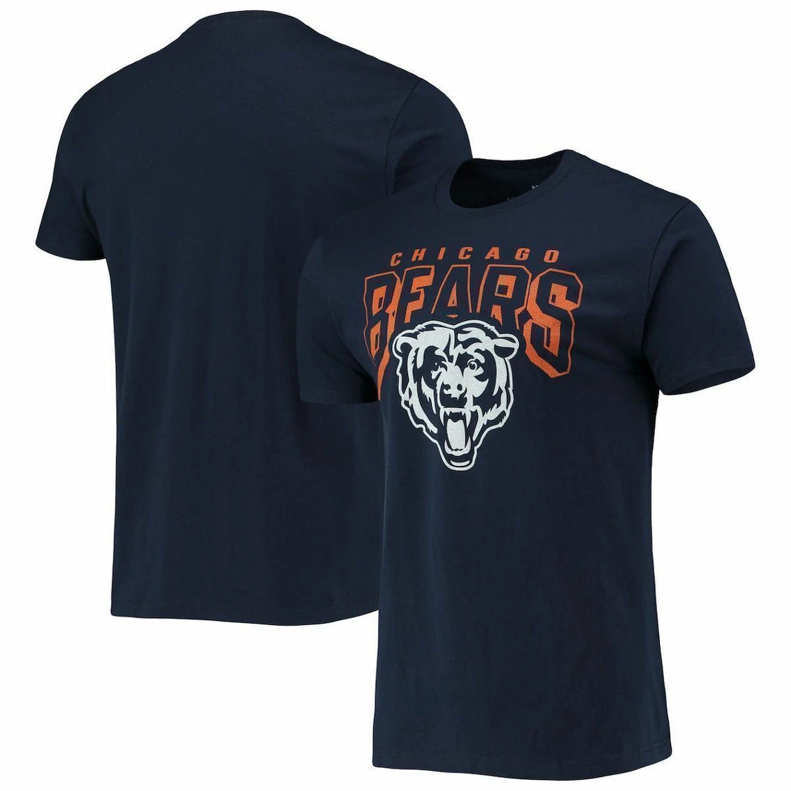 Junk Food Men's Navy Chicago Bears Bold Logo T-Shirt 3 Junk Food Men's Navy Chicago Bears Bold Logo T-Shirt