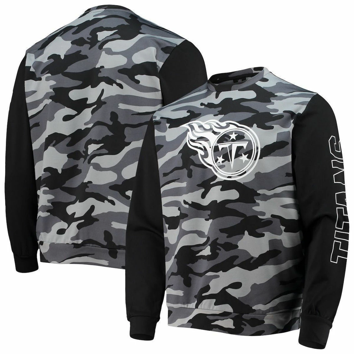 FOCO Men's Black Tennessee Titans Camo Long Sleeve T-Shirt 4 FOCO Men's Black Tennessee Titans Camo Long Sleeve T-Shirt - Image 2