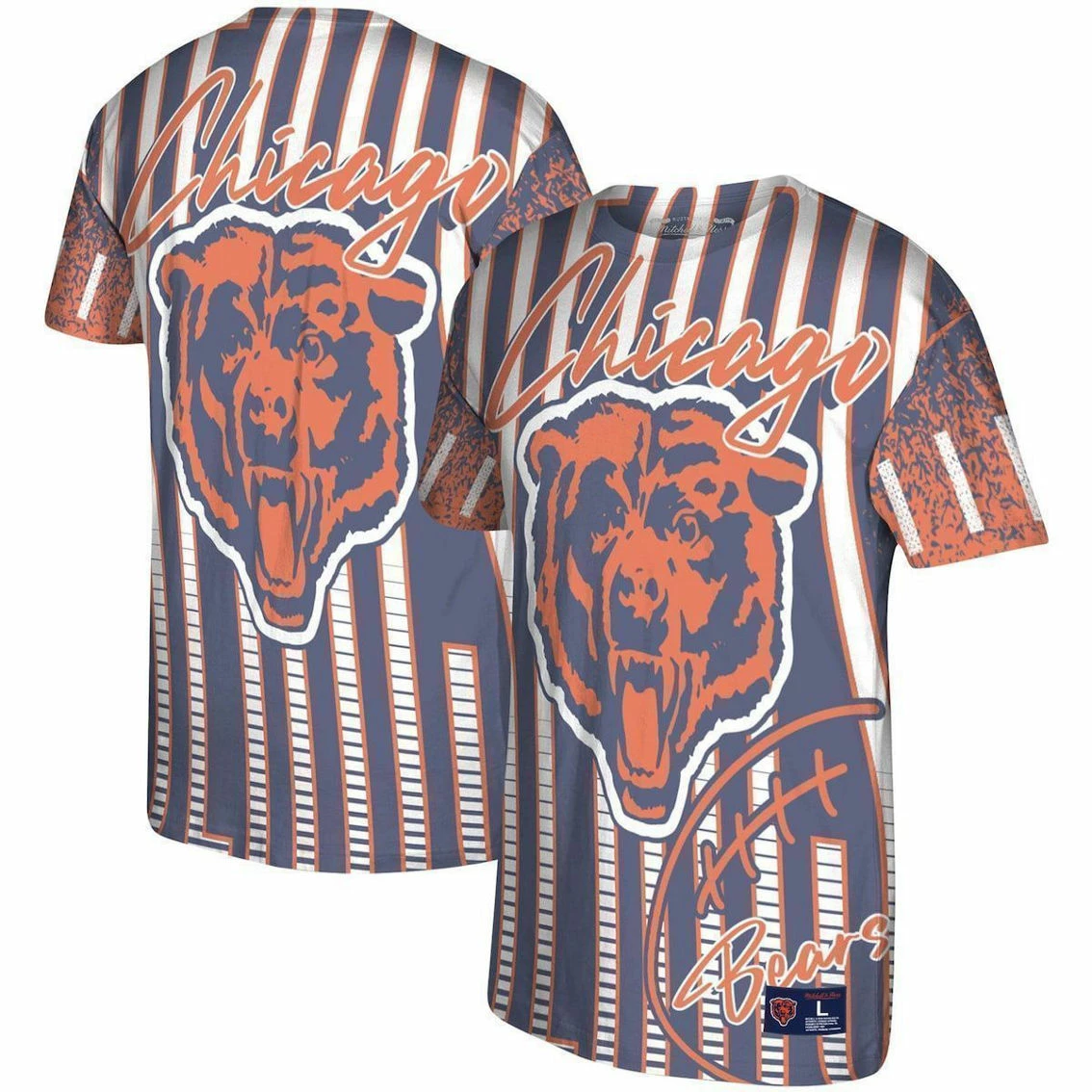Mitchell & Ness Men's Navy Chicago Bears Jumbotron Historic Logo T-Shirt 3 Mitchell & Ness Men's Navy Chicago Bears Jumbotron Historic Logo T-Shirt