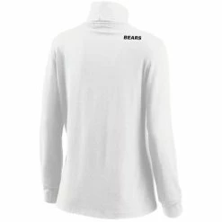 Women's WEAR By Erin Andrews White Chicago Bears Long Sleeve Tri-Blend Turtleneck T-Shirt -Fanatics DSCO1137145776 3550 ALT3