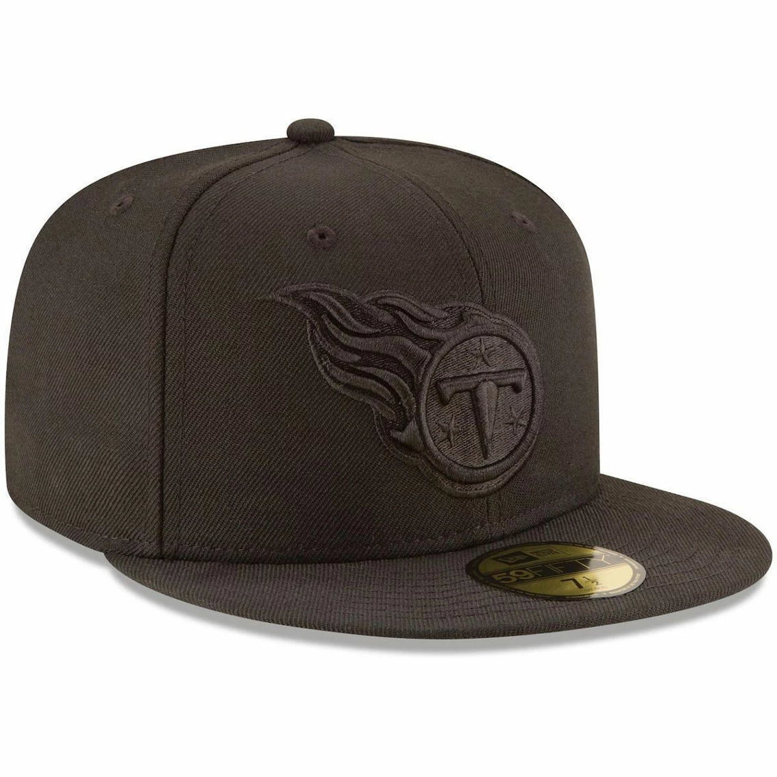 New Era Men's Tennessee Titans Black On Black 59FIFTY Fitted Hat 5 New Era Men's Tennessee Titans Black On Black 59FIFTY Fitted Hat - Image 3
