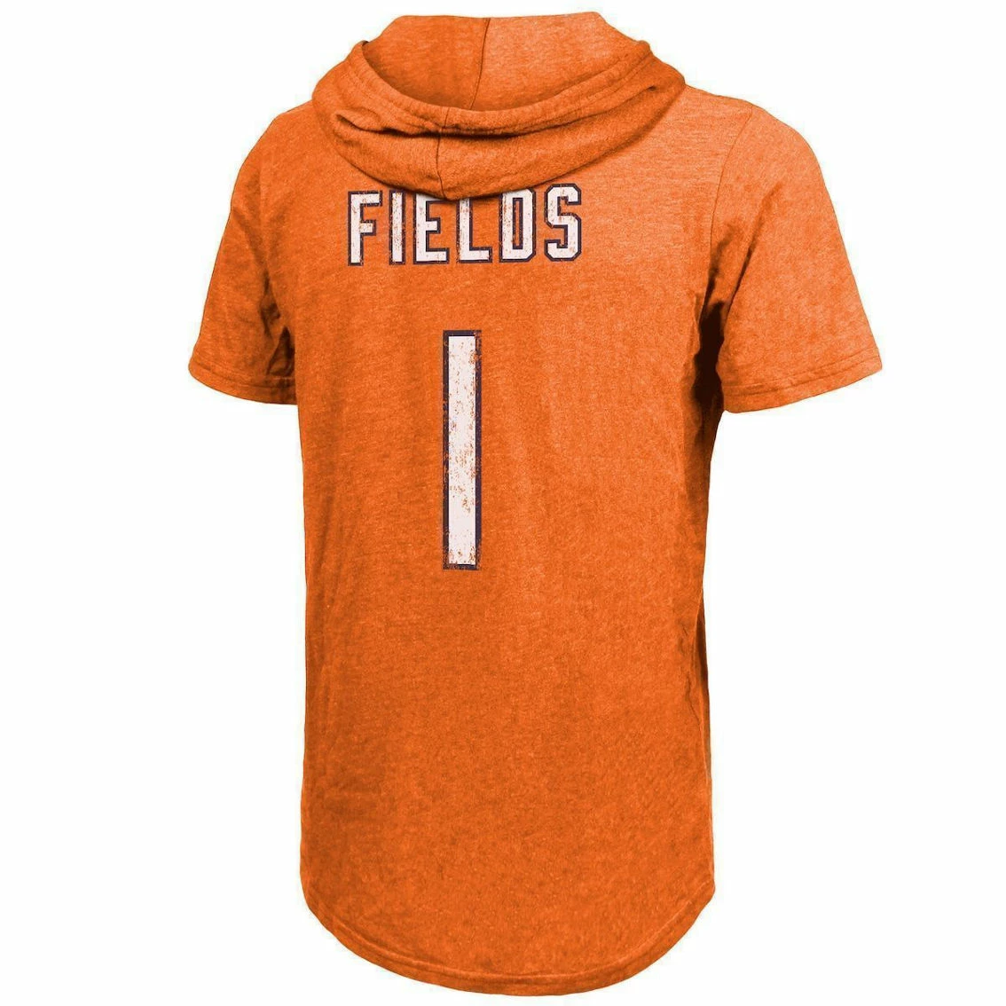 Majestic Threads Men's Justin Fields Orange Chicago Bears Player Name & Number Tri-Blend Short Sleeve Hoodie T-Shirt 6 Majestic Threads Men's Justin Fields Orange Chicago Bears Player Name & Number Tri-Blend Short Sleeve Hoodie T-Shirt - Image 4