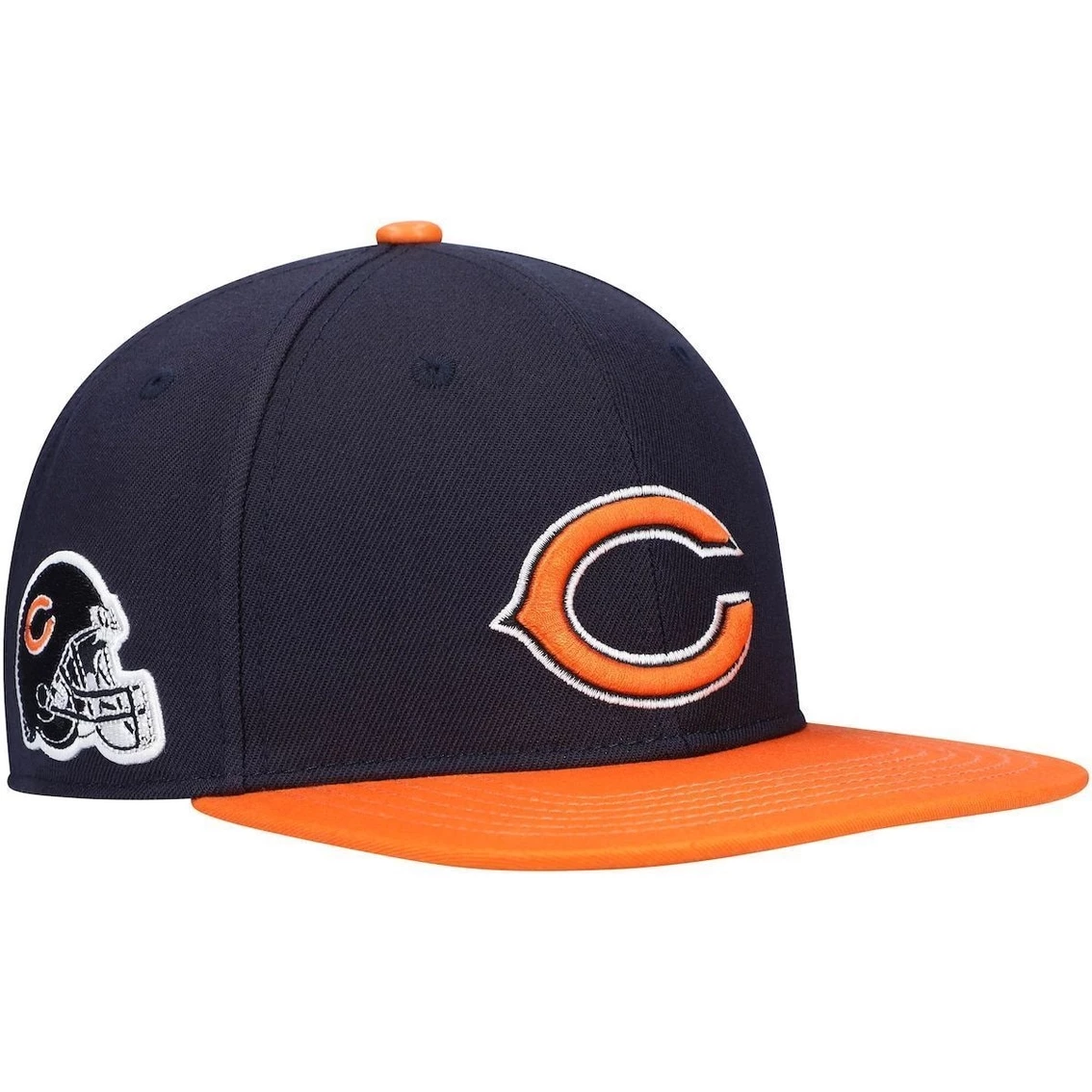 Pro Standard Men's Navy/Orange Chicago Bears 2Tone Snapback Hat 6 Pro Standard Men's Navy/Orange Chicago Bears 2Tone Snapback Hat - Image 4