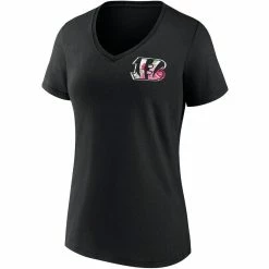 Women's Fanatics Branded Black Cincinnati Bengals Team Mother's Day V-Neck T-Shirt -Fanatics DSCO1137386459 1007 ALT2