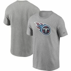 Nike Men's Heathered Gray Tennessee Titans Primary Logo T-Shirt
