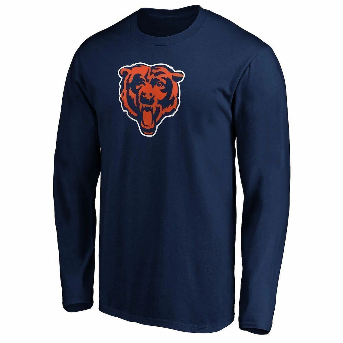 Men's Fanatics Branded Navy Chicago Bears Big & Tall Primary Team Logo Long Sleeve T-Shirt 5 Men's Fanatics Branded Navy Chicago Bears Big & Tall Primary Team Logo Long Sleeve T-Shirt - Image 3
