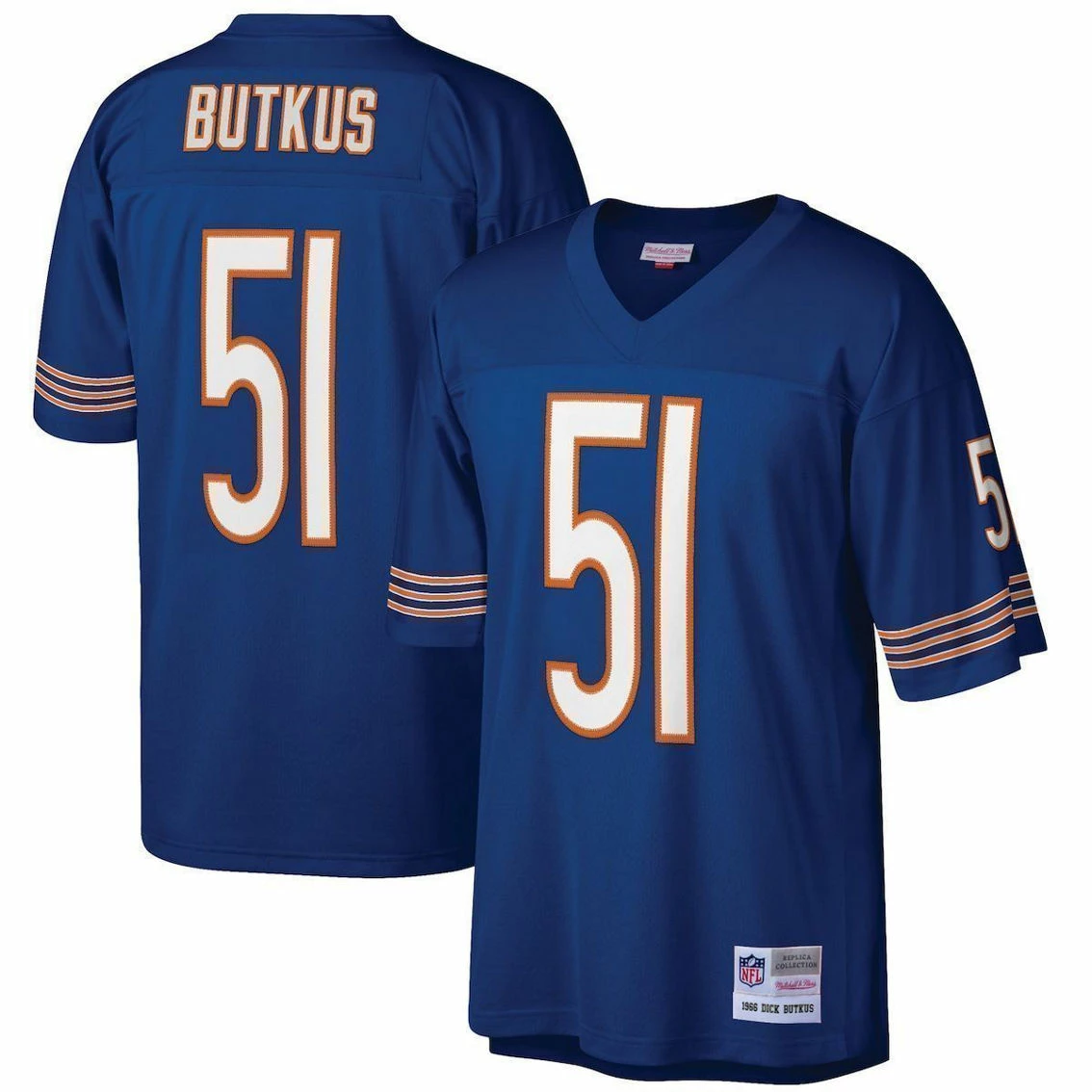 Mitchell & Ness Men's Dick Butkus Navy Chicago Bears Retired Player Legacy Replica Jersey 4 Mitchell & Ness Men's Dick Butkus Navy Chicago Bears Retired Player Legacy Replica Jersey - Image 2