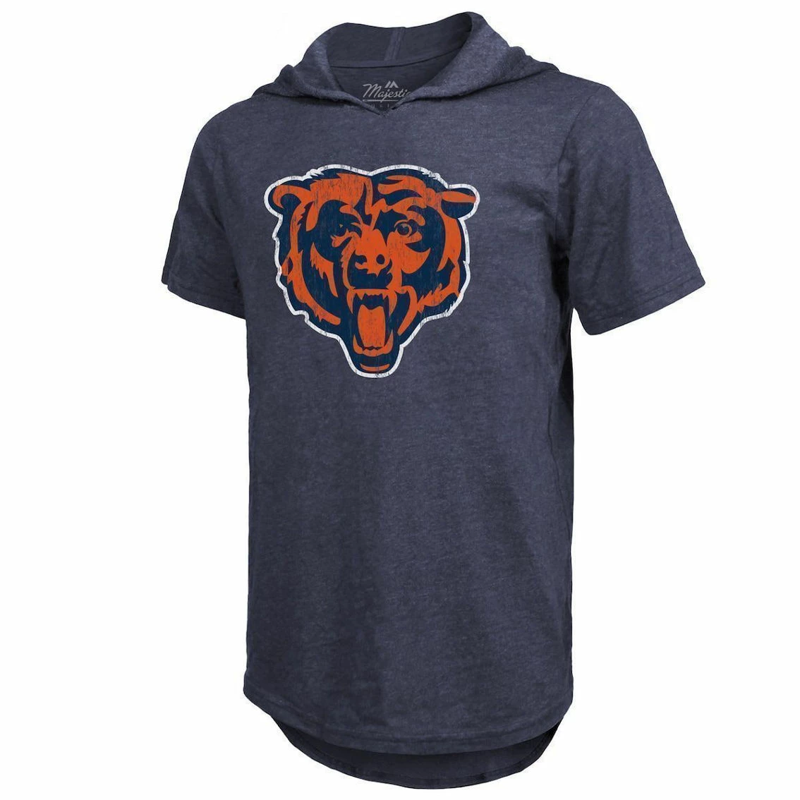 Majestic Threads Men's Justin Fields Navy Chicago Bears Player Name & Number Tri-Blend Short Sleeve Hoodie T-Shirt 5 Majestic Threads Men's Justin Fields Navy Chicago Bears Player Name & Number Tri-Blend Short Sleeve Hoodie T-Shirt - Image 3