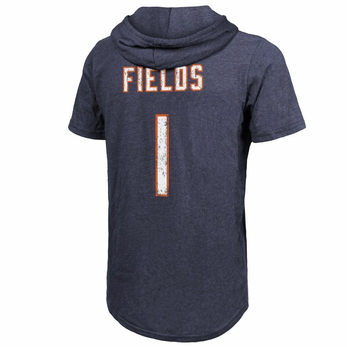 Majestic Threads Men's Justin Fields Navy Chicago Bears Player Name & Number Tri-Blend Short Sleeve Hoodie T-Shirt 6 Majestic Threads Men's Justin Fields Navy Chicago Bears Player Name & Number Tri-Blend Short Sleeve Hoodie T-Shirt - Image 4