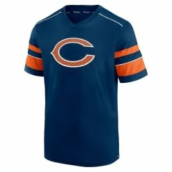 Men's Fanatics Branded Navy Chicago Bears Textured Hashmark V-Neck T-Shirt 8 Men's Fanatics Branded Navy Chicago Bears Textured Hashmark V-Neck T-Shirt -Fanatics DSCO1137387161 1320 ALT2