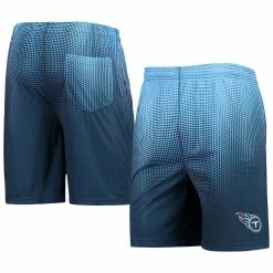 FOCO Men's Navy/Light Blue Tennessee Titans Pixel Gradient Training Shorts
