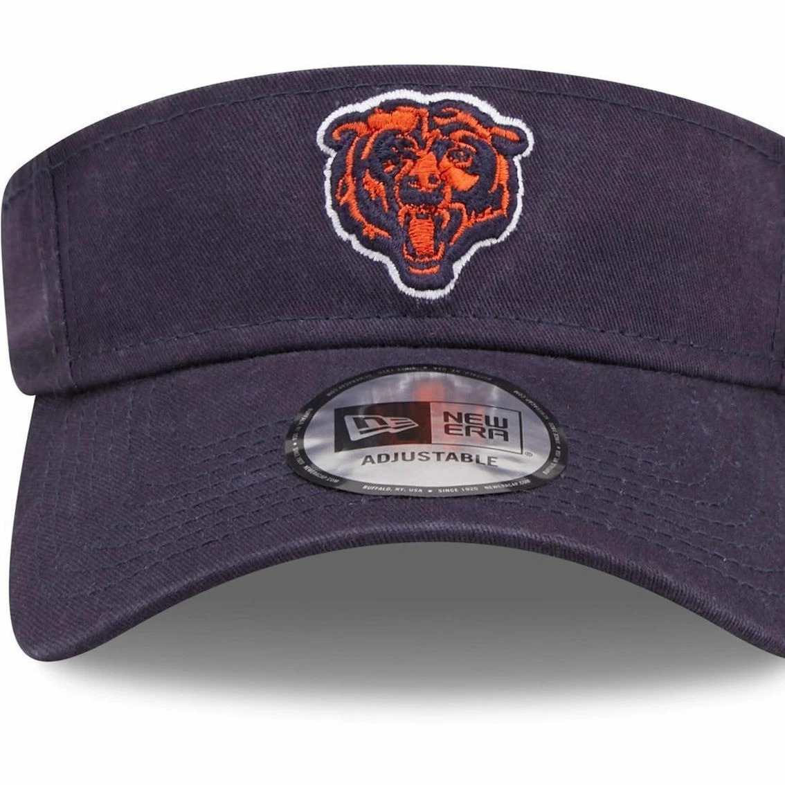New Era Men's Navy Chicago Bears Adjustable Visor 5 New Era Men's Navy Chicago Bears Adjustable Visor - Image 3