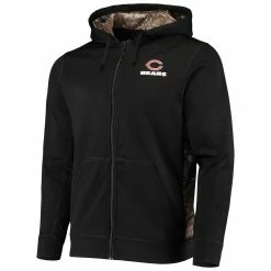 Dunbrooke Men's Black/Realtree Camo Chicago Bears Decoy Tech Fleece Full-Zip Hoodie 8 Dunbrooke Men's Black/Realtree Camo Chicago Bears Decoy Tech Fleece Full-Zip Hoodie -Fanatics DSCO1137451937 1007 ALT2