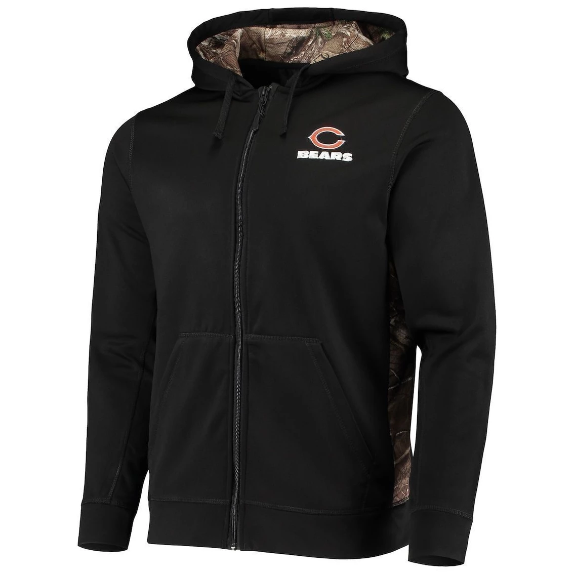 Dunbrooke Men's Black/Realtree Camo Chicago Bears Decoy Tech Fleece Full-Zip Hoodie 5 Dunbrooke Men's Black/Realtree Camo Chicago Bears Decoy Tech Fleece Full-Zip Hoodie - Image 3