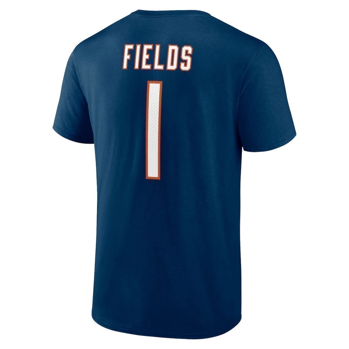 Fanatics Branded Men's Justin Fields Navy Chicago Bears Player Icon T-Shirt 6 Fanatics Branded Men's Justin Fields Navy Chicago Bears Player Icon T-Shirt - Image 4