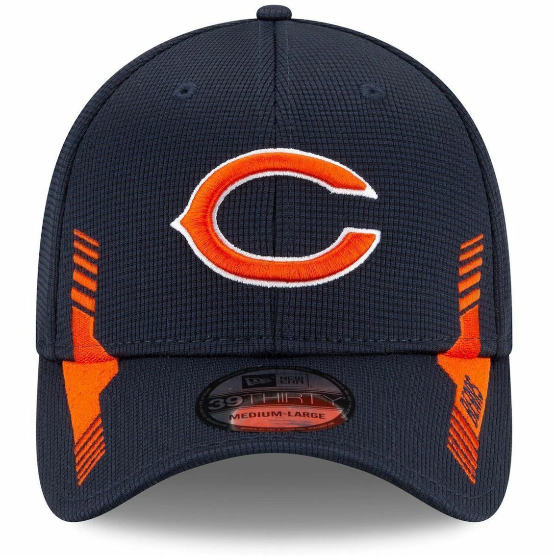 New Era Men's Navy Chicago Bears 2021 NFL Sideline Home C 39THIRTY Flex Hat 5 New Era Men's Navy Chicago Bears 2021 NFL Sideline Home C 39THIRTY Flex Hat - Image 3