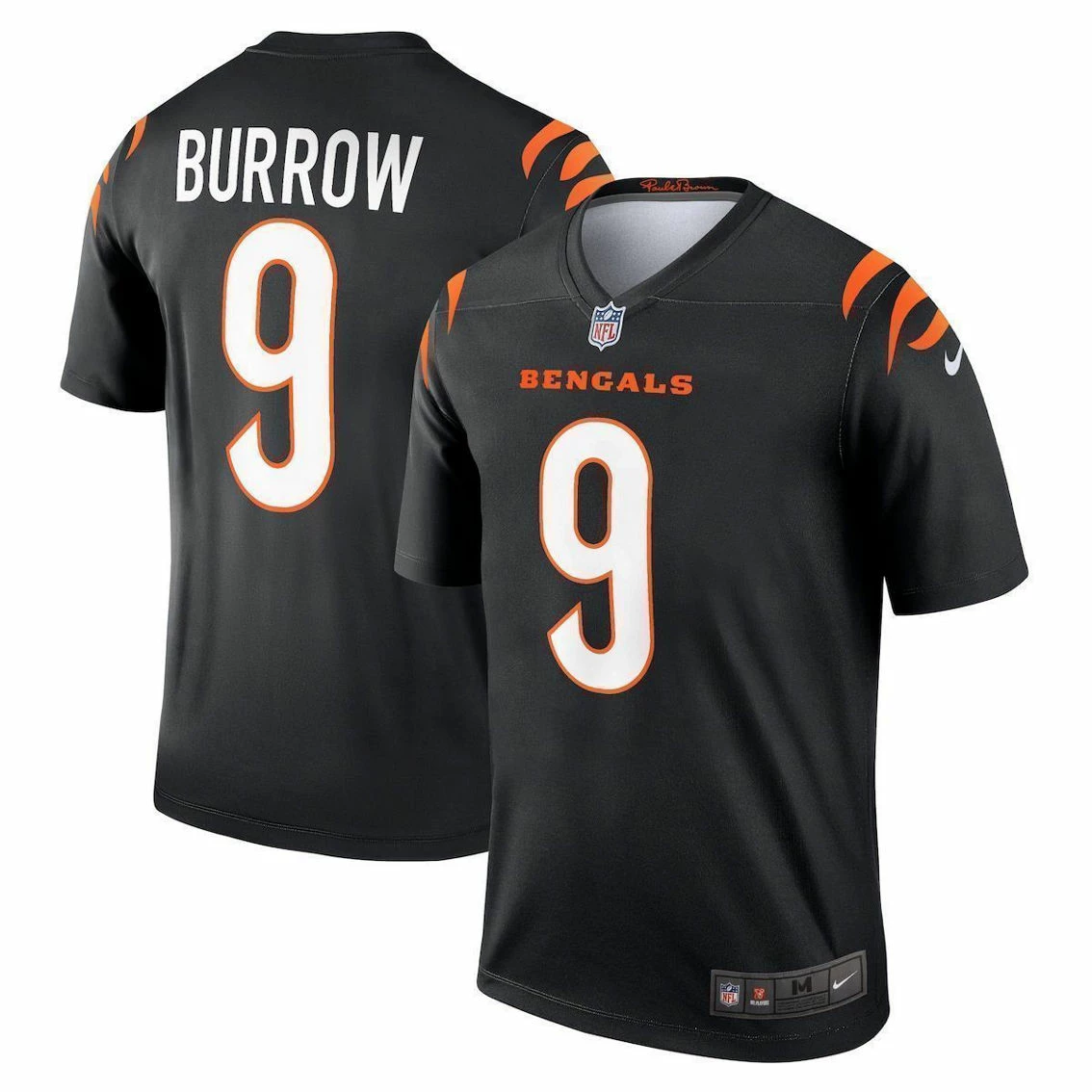 Men's Nike Joe Burrow Black Cincinnati Bengals Legend Jersey 3 Men's Nike Joe Burrow Black Cincinnati Bengals Legend Jersey