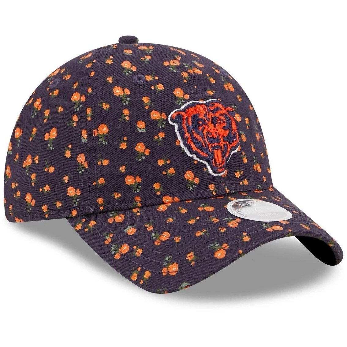 New Era Women's Navy Chicago Bears Floral 9TWENTY Adjustable Hat 6 New Era Women's Navy Chicago Bears Floral 9TWENTY Adjustable Hat - Image 4