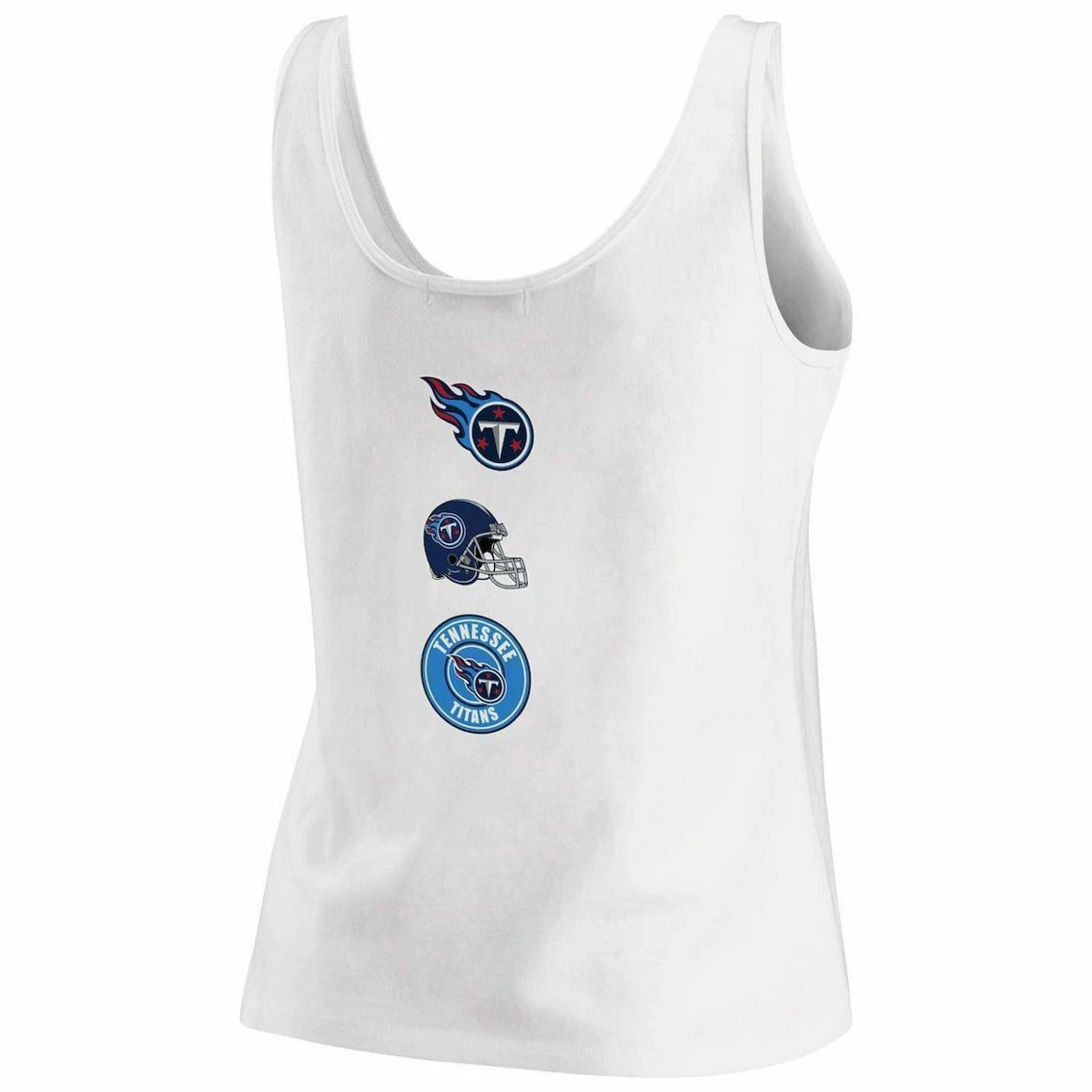 WEAR By Erin Andrews Women's White Tennessee Titans Team Scoop Neck Tank Top 6 WEAR By Erin Andrews Women's White Tennessee Titans Team Scoop Neck Tank Top - Image 4