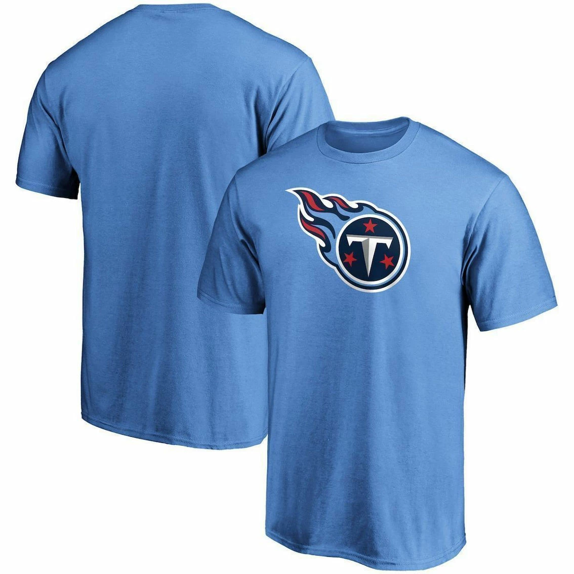 Fanatics Branded Men's Light Blue Tennessee Titans Primary Logo T-Shirt 3 Fanatics Branded Men's Light Blue Tennessee Titans Primary Logo T-Shirt
