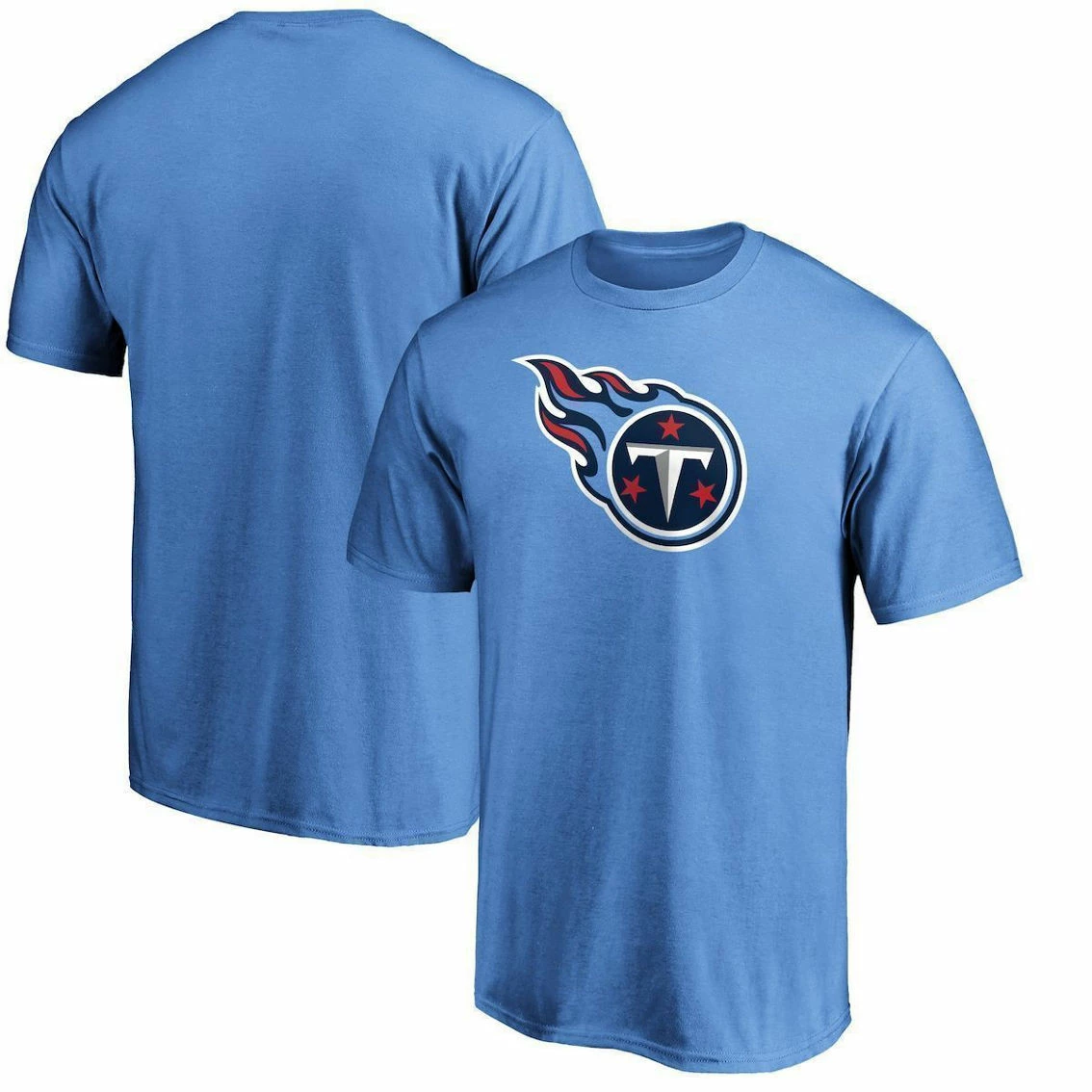 Fanatics Branded Men's Light Blue Tennessee Titans Primary Logo T-Shirt 4 Fanatics Branded Men's Light Blue Tennessee Titans Primary Logo T-Shirt - Image 2