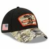 Men's New Era Black/Camo Chicago Bears 2021 Salute To Service B 39THIRTY Flex Hat 2 Men's New Era Black/Camo Chicago Bears 2021 Salute To Service B 39THIRTY Flex Hat -Fanatics DSCO1137455422 1007