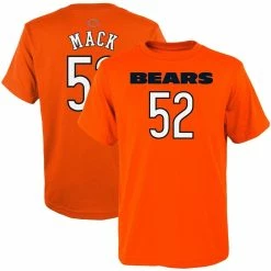 Outerstuff Youth Khalil Mack Orange Chicago Bears Mainliner Player Name & Number T-Shirt