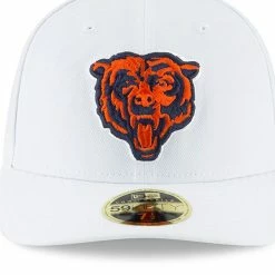 New Era Men's White Chicago Bears Alternate Logo Omaha Low 59FIFTY Fitted Hat -Fanatics DSCO1137455801 3550 ALT2