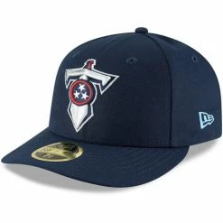New Era Men's Navy Tennessee Titans Alternate Logo Omaha Low 59FIFTY Fitted Hat