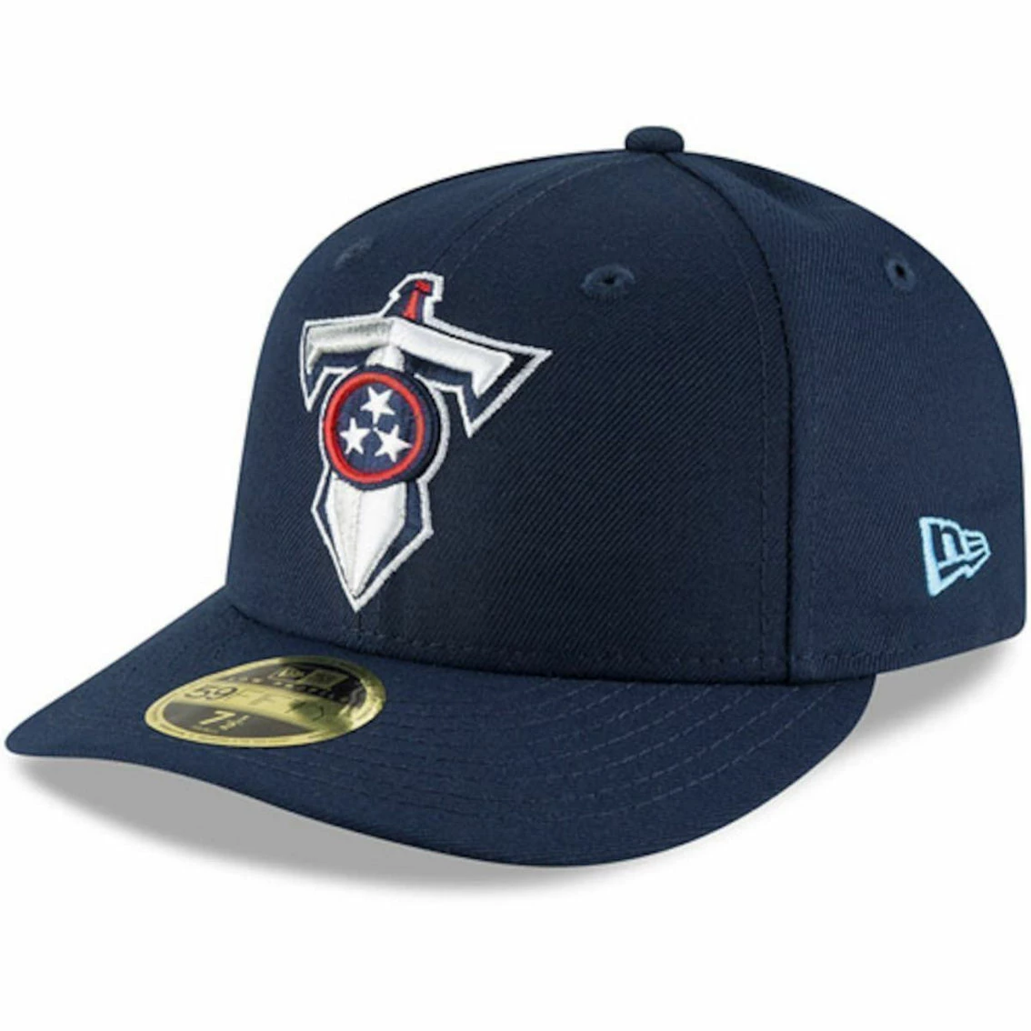 New Era Men's Navy Tennessee Titans Alternate Logo Omaha Low 59FIFTY Fitted Hat 3 New Era Men's Navy Tennessee Titans Alternate Logo Omaha Low 59FIFTY Fitted Hat