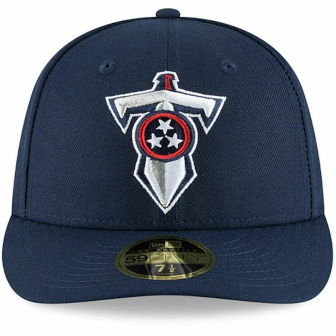 New Era Men's Navy Tennessee Titans Alternate Logo Omaha Low 59FIFTY Fitted Hat 5 New Era Men's Navy Tennessee Titans Alternate Logo Omaha Low 59FIFTY Fitted Hat - Image 3