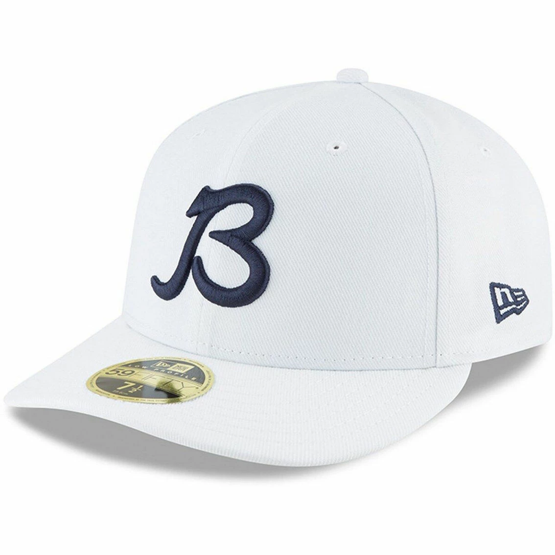 Men's New Era White Chicago Bears B Logo Omaha Low Profile 59FIFTY Fitted Hat 4 Men's New Era White Chicago Bears B Logo Omaha Low Profile 59FIFTY Fitted Hat - Image 2