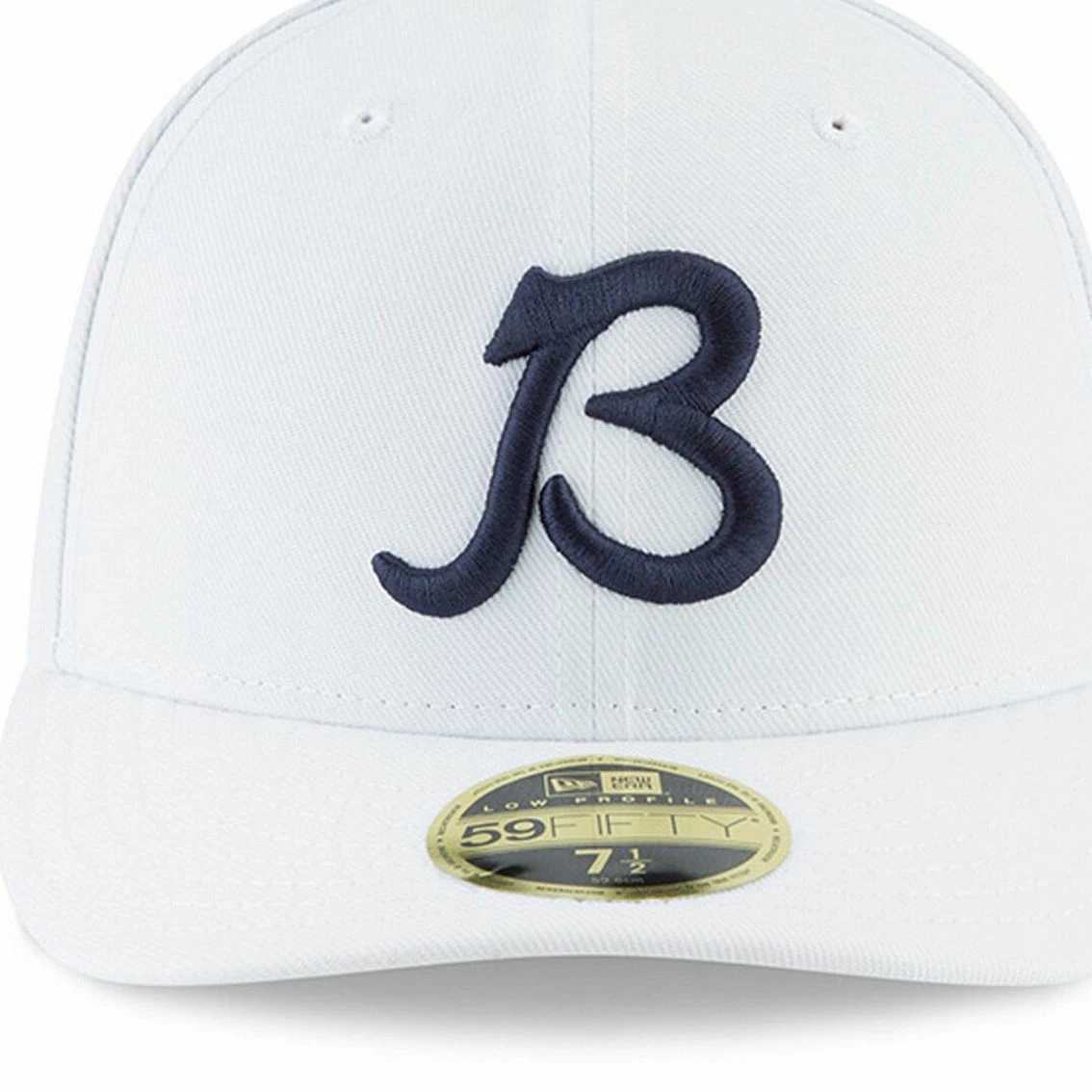 Men's New Era White Chicago Bears B Logo Omaha Low Profile 59FIFTY Fitted Hat 5 Men's New Era White Chicago Bears B Logo Omaha Low Profile 59FIFTY Fitted Hat - Image 3
