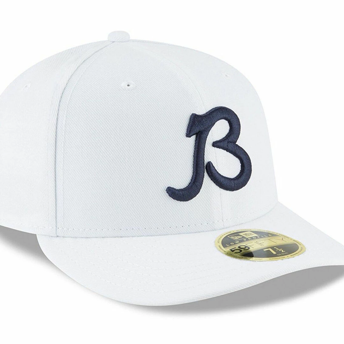 Men's New Era White Chicago Bears B Logo Omaha Low Profile 59FIFTY Fitted Hat 6 Men's New Era White Chicago Bears B Logo Omaha Low Profile 59FIFTY Fitted Hat - Image 4