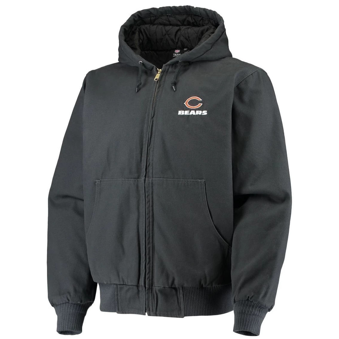 Men's Dunbrooke Navy Chicago Bears Dakota Cotton Canvas Hooded Jacket 5 Men's Dunbrooke Navy Chicago Bears Dakota Cotton Canvas Hooded Jacket - Image 3