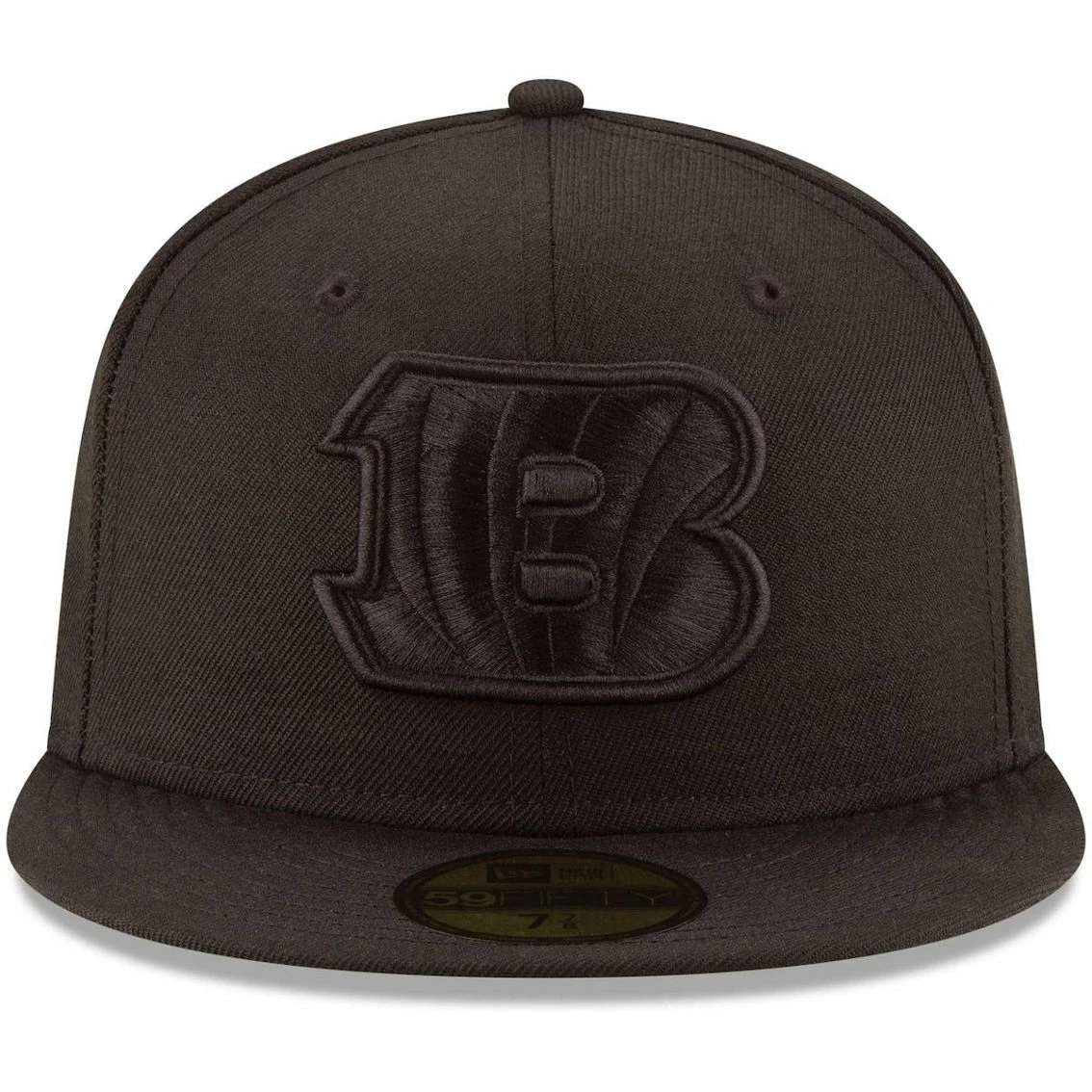 New Era Men's Cincinnati Bengals Black On Black 59FIFTY Fitted Hat 5 New Era Men's Cincinnati Bengals Black On Black 59FIFTY Fitted Hat - Image 3