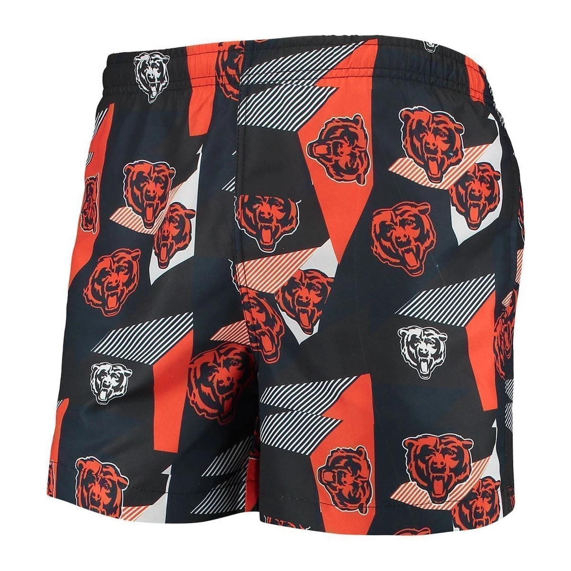 FOCO Men's Navy/Orange Chicago Bears Geo Print Swim Trunks 5 FOCO Men's Navy/Orange Chicago Bears Geo Print Swim Trunks - Image 3