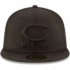 New Era Men's Chicago Bears Black On Black 59FIFTY Fitted Hat 8 New Era Men's Chicago Bears Black On Black 59FIFTY Fitted Hat -Fanatics DSCO1137694123 1007 ALT2