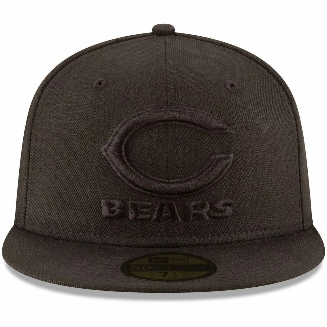 New Era Men's Chicago Bears Black On Black 59FIFTY Fitted Hat 5 New Era Men's Chicago Bears Black On Black 59FIFTY Fitted Hat - Image 3