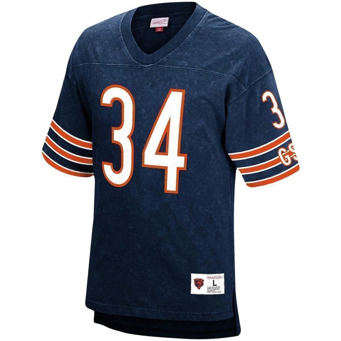 Men's Mitchell & Ness Walter Payton Navy Chicago Bears Retired Player Name & Number Acid Wash Top 5 Men's Mitchell & Ness Walter Payton Navy Chicago Bears Retired Player Name & Number Acid Wash Top - Image 3