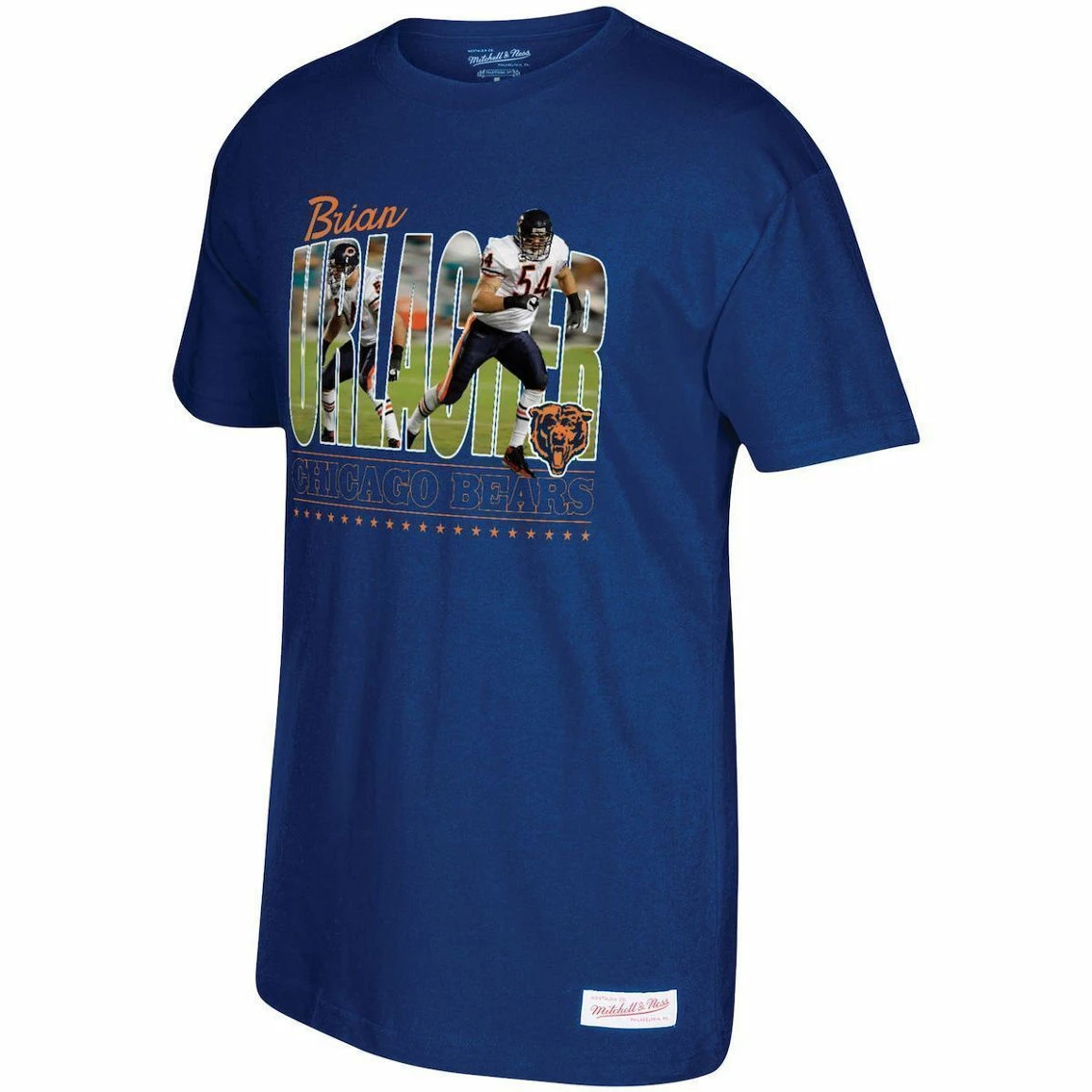 Men's Mitchell & Ness Brian Urlacher Navy Chicago Bears Photo Real T-Shirt 4 Men's Mitchell & Ness Brian Urlacher Navy Chicago Bears Photo Real T-Shirt - Image 2