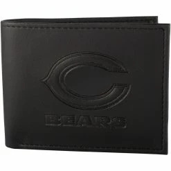 Evergreen Enterprises Men's Black Chicago Bears Hybrid Bi-Fold Wallet