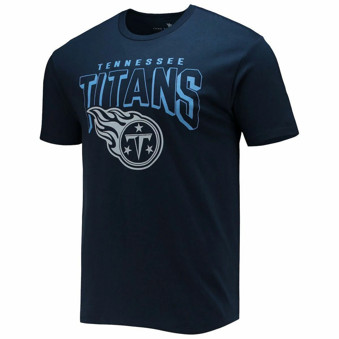 Junk Food Men's Navy Tennessee Titans Bold Logo T-Shirt 5 Junk Food Men's Navy Tennessee Titans Bold Logo T-Shirt - Image 3