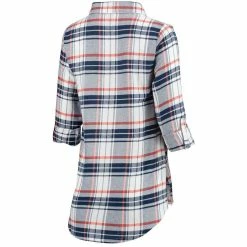 Concepts Sport Women's Navy/Orange Chicago Bears Accolade Flannel Long Sleeve Button-Up Nightshirt 9 Concepts Sport Women's Navy/Orange Chicago Bears Accolade Flannel Long Sleeve Button-Up Nightshirt -Fanatics DSCO1138408322 ANGEBL ALT3