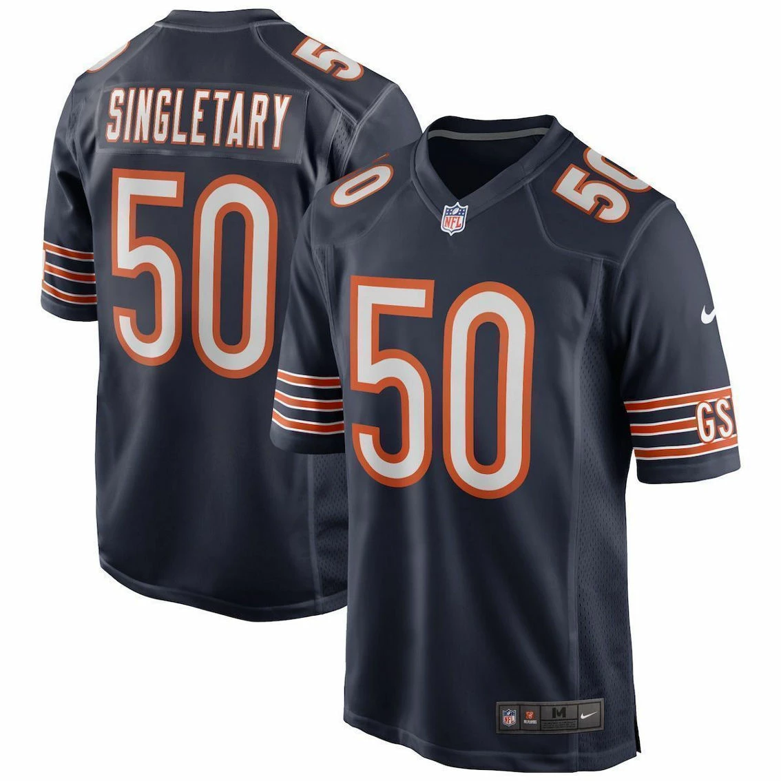 Men's Nike Mike Singletary Navy Chicago Bears Game Retired Player Jersey 4 Men's Nike Mike Singletary Navy Chicago Bears Game Retired Player Jersey - Image 2