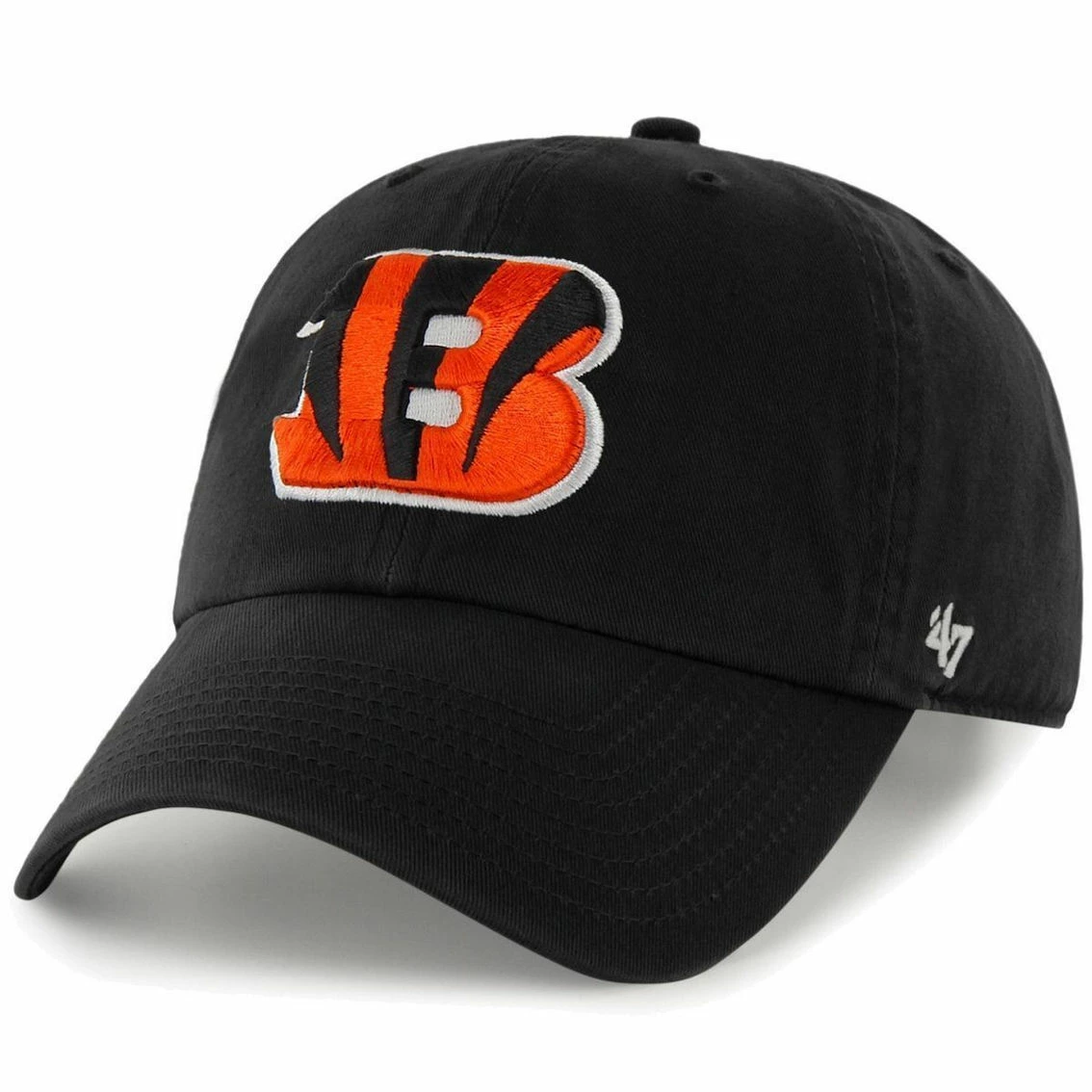 Mens Cincinnati Bengals '47 Brand Black Cleanup Adjustable Hat 5 Mens Cincinnati Bengals '47 Brand Black Cleanup Adjustable Hat - Image 3